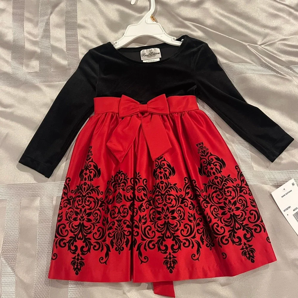 Rare Editions Toddler Christmas Dress - Picture 1 of 2